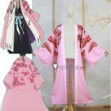 Bleach Captain Kyouraku Shunsui Pink Cape Cosplay Costume Custom Size