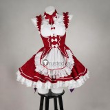 Re Zero Kara Hajimeru Isekai Seikatsu Twins Rem Ram Blue Red Maid Lolita Cosplay Costume