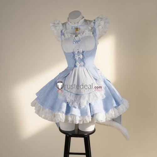 Re Zero Kara Hajimeru Isekai Seikatsu Twins Rem Ram Blue Black Maid Lolita Cosplay Costume
