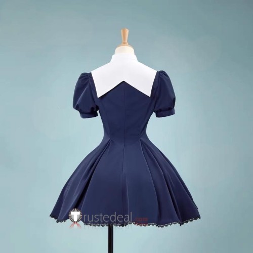 Tokyo Mew Mew Minto Aizawa Mew Mint Dark Blue Dress Cosplay Costume