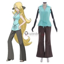Pokemon Sun and Moon Cynthia Outfit Cosplay Costume