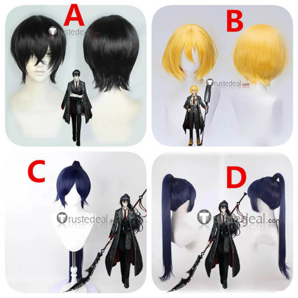 Limbus Company Don Quixote Yi sang Hong Lu Blue Black Yellow Cosplay Wig