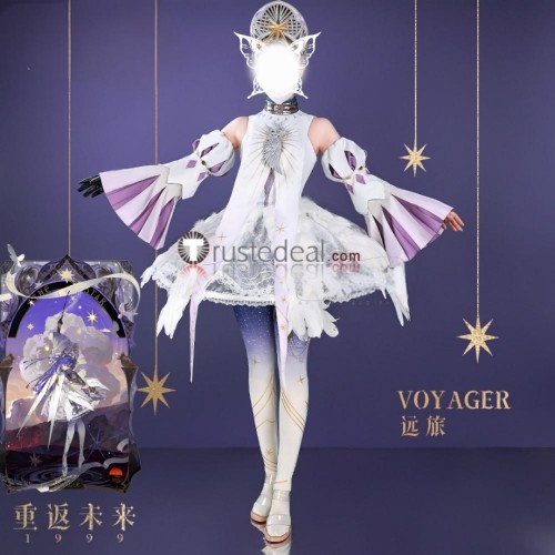 Reverse 1999 Voyager Choir of the Stars White Dress Cosplay Costume