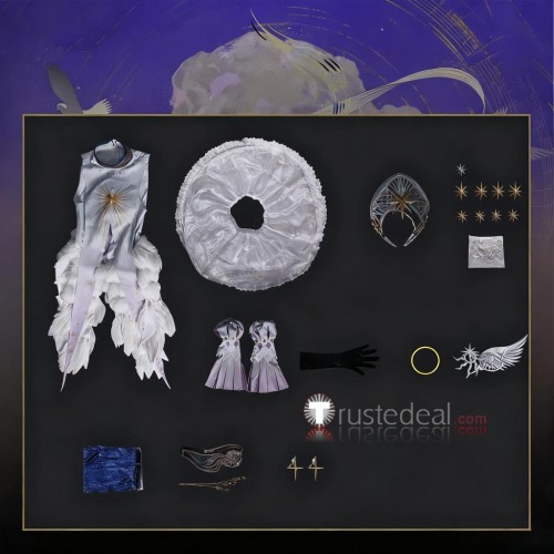 Reverse 1999 Voyager Choir of the Stars White Dress Cosplay Costume