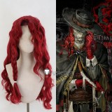 Reverse 1999 Windsong Grey Aleph Braid Red Styled Cosplay Wig