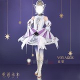 Reverse 1999 Voyager Choir of the Stars White Dress Cosplay Costume