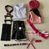 NU Carnival Garu Black Aster Pink Outfit Cosplay Costume