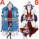 Uma Musume Pretty Derby Nakayama Sirius Symboli Mejiro Bright Stage Festa Racing Outfit Starting Future Blue White Cosplay Costume