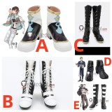 NU Carnival Yakumo Edmond Olivine Rei Black Grey White Cosplay Shoes Boots