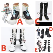 NU Carnival Yakumo Edmond Olivine Rei Black Grey White Cosplay Shoes Boots