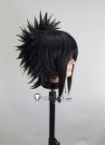 Commission Peacock Emo Black Styled Wig