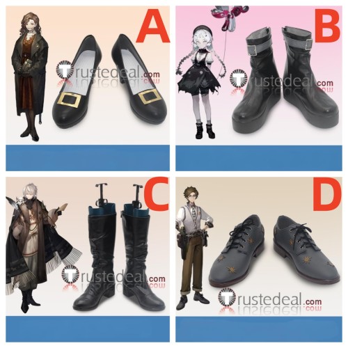 Reverse 1999 Tooth Fairy Balloon Party Зима Horropedia Black Grey Cosplay Shoes Boots