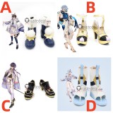 NU Carnival Garu‌ Edmond Rin Blade Black Blue Golden Cosplay Shoes Boots