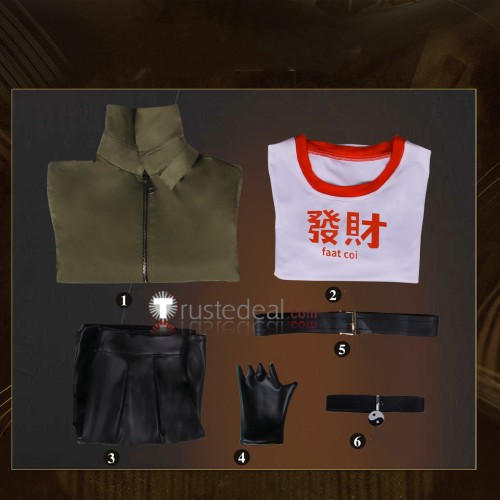 Reverse 1999 An-an Lee Short Coat Outfit Cosplay Costume