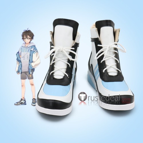 NU Carnival Eiden Young Black White Cosplay Shoes Boots