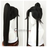 Mo Dao Zu Shi Grandmaster of Demonic Cultivation Lan Zhan Lan Wangji Lan Sizhui Black Lace Front Styled Cosplay Wig