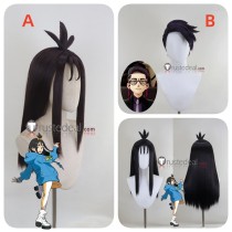 Pokemon Legends Z-A ZA Lida Corbeau Purple Black Brown Styled Cosplay Wig Hair Accessories Earrings