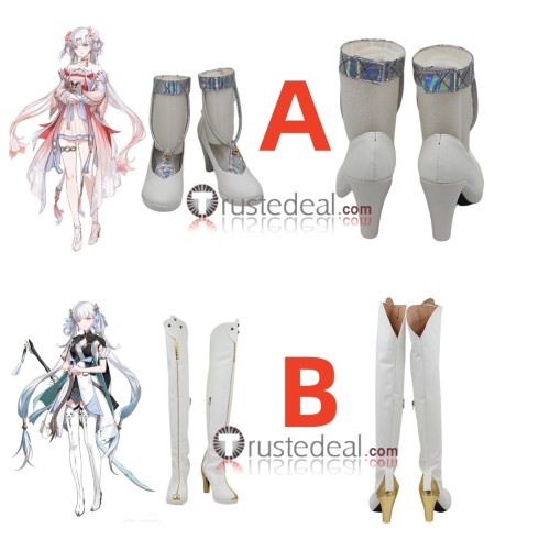 Wuthering Wave Jinhsi White Cosplay Shoes Boots
