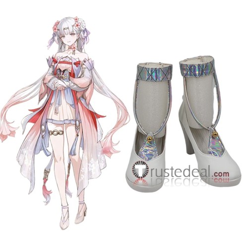 Wuthering Wave Jinhsi White Cosplay Shoes Boots