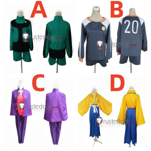 Inazuma Eleven Ibuki Munemasa Darren LaChance Uniform Tsurugi Kyousuke Outfit Matsukaze Tenma Kimono Cosplay Costumes