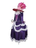 Hunter x Hunter Kikyo Zoldyck Purple Formal Dress Cosplay Costume