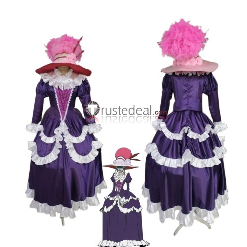 Hunter x Hunter Kikyo Zoldyck Purple Formal Dress Cosplay Costume