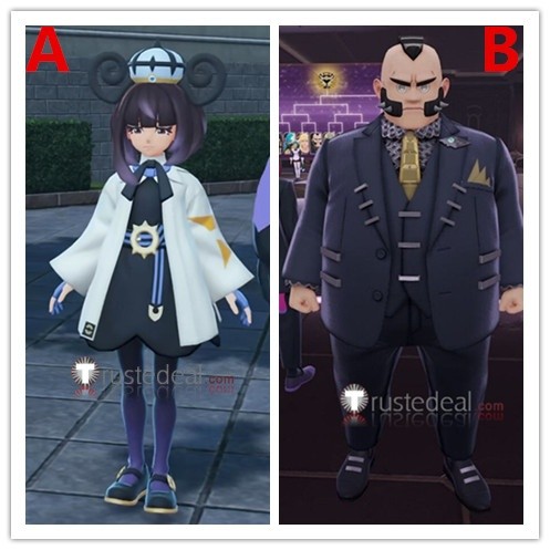 Pokemon Legends Z-A ZA Gwynn Philippe Black Suit Cosplay Costume