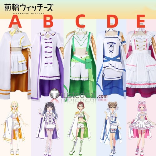 Maebashi Witches Choco Mitsumata Kyoka Kitahara Yuina Akagi Azu Niisato Mai Kamiizumi Stage Performance Cosplay Costume