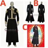 D.Gray-Man General Cross Marian Black Gown Cosplay Costume