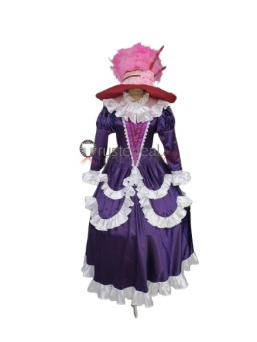Hunter x Hunter Kikyo Zoldyck Purple Formal Dress Cosplay Costume