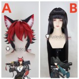 Zenless Zone Zero ZZZero Komano Manato Hoshimi Miyabi Red Black Styled Cosplay Wig