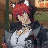 Zenless Zone Zero ZZZero Komano Manato Hoshimi Miyabi Red Black Styled Cosplay Wig