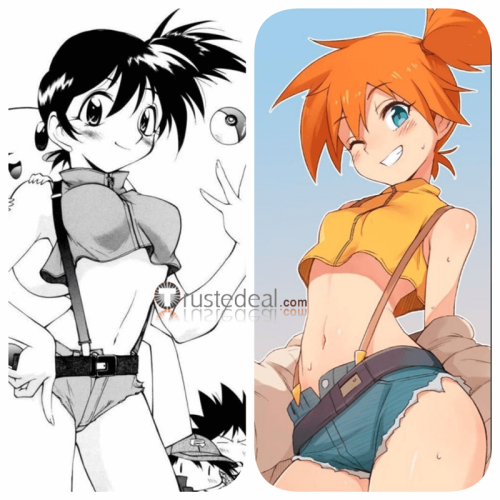 Pokemon Trainer Misty Manga Roxanne Cosplay Costume
