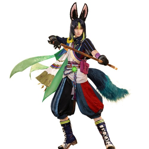 1/3 Delusion Genshin Impact Tighnari Cosplay Costume Ears Tail
