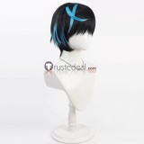 Guilty Gear Strive Unika Black Blue Styled Cosplay Wig