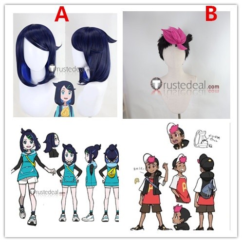 Pokemon Horizons The Series Pocket Monsters Liko and Roy's Departure Liko Roy Styled Cosplay Wig