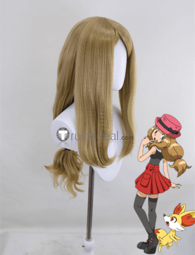 Pokemon XY Serena Long Blonde Styled Cosplay Wig