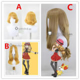 Pokemon XY Serena Long Blonde Styled Cosplay Wig