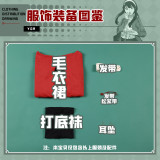 1/3 Delusion SPY x FAMILY Anya Yor Forger Red Black Sweater Daily Dress Cosplay Costumes