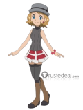 Pokemon XY Serena Whitney Akane Gym Leader Cosplay Red Shoes Boots