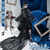 1/3 Delusion Black Butler Kuroshitsuji 15th Anniversary Ciel Phantomhive Black Cosplay Costume