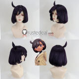 Pokemon Legends Z-A ZA Mable Detective Emma Black Blue Styled Cosplay Wig