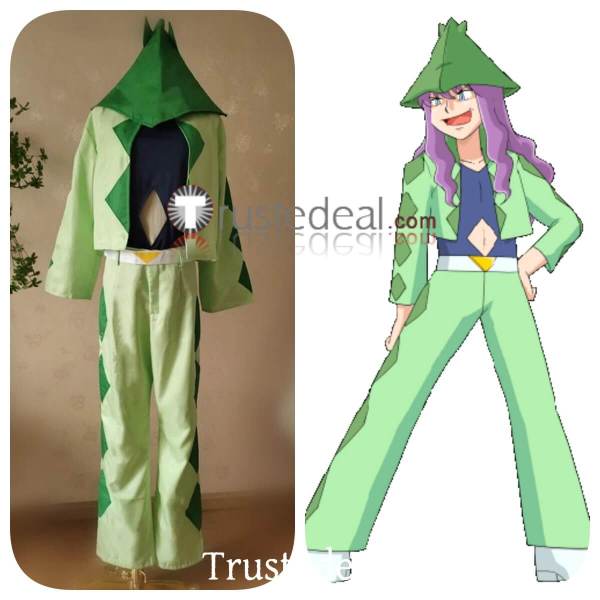Pokemon Harley Green Cosplay Costume