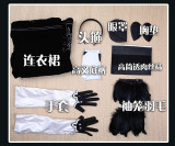 1/3 Delusion Nier Automata 2B Black Gothic Lolita Cosplay Costume