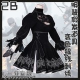1/3 Delusion Nier Automata 2B Black Gothic Lolita Cosplay Costume