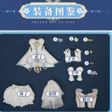 1/3 Delusion Genshin Impact Traveler Lumine Hotaru Ying Cosplay Costume