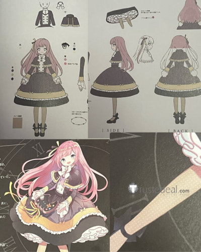 Clock Over Orquesta Tenma Rikka Black Dress Cosplay Costume