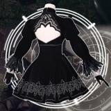 1/3 Delusion Nier Automata 2B Black Gothic Lolita Cosplay Costume