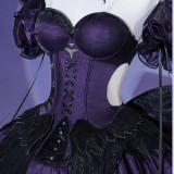 1/3 Delusion Puella Magi Madoka Magica Homura Akemi Symphony of Fate Purple Dress Cosplay Costume