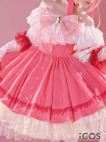 iCOS Puella Magi Madoka Magica Walpurgisnacht Rising Movie Kaname Madoka Pink Lolita Dress Cosplay Costume